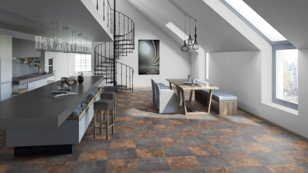 TARKETT ART VINYL - виниловая плитка ПВХ COCKTAIL фото интерьер