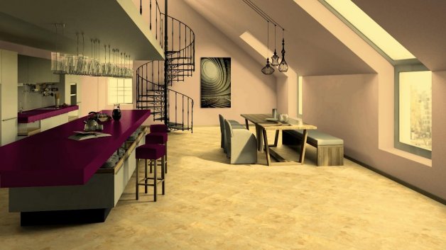 TARKETT ART VINYL - виниловая плитка ПВХ GRAVITY фото интерьер